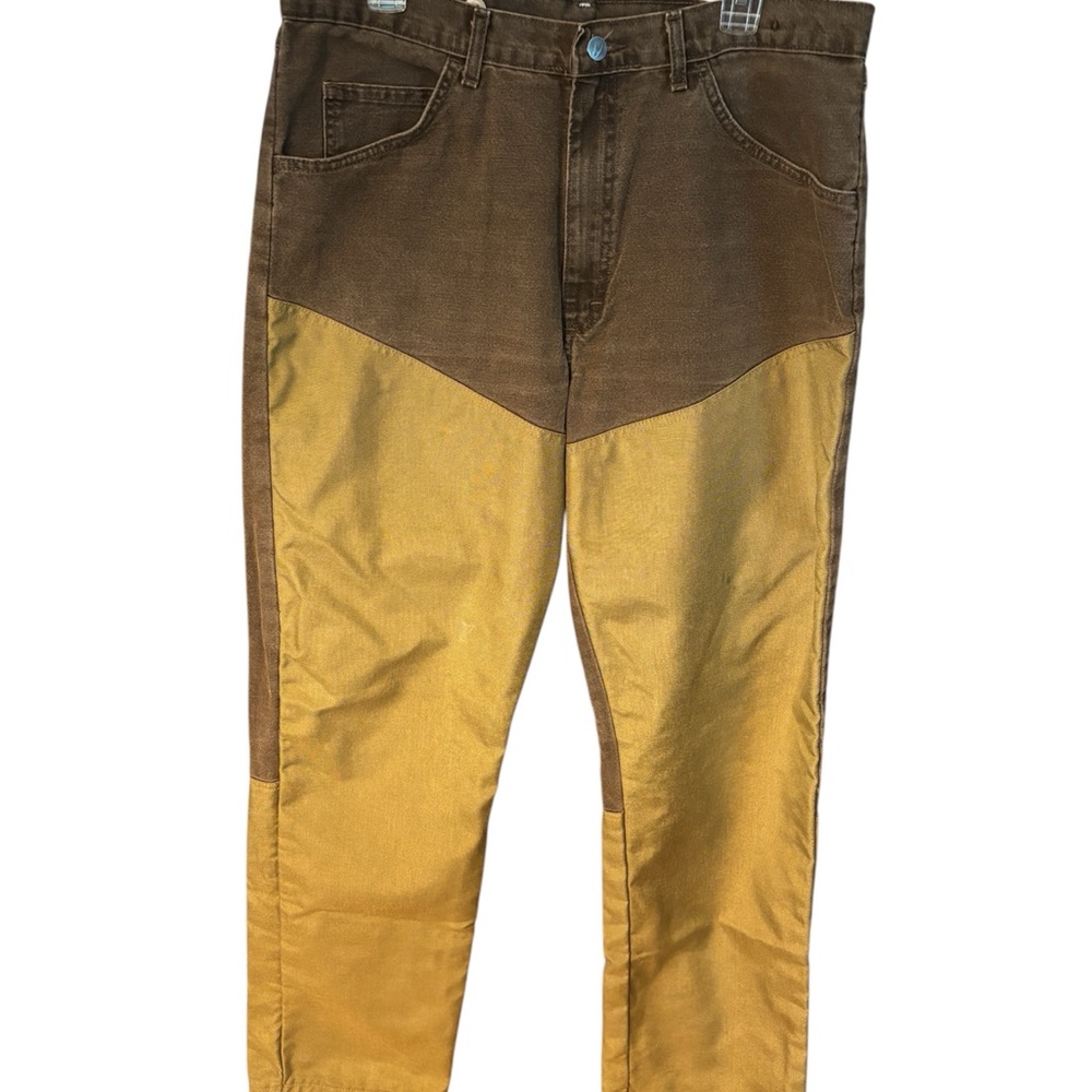Wrangler Pro Gear Brown Two Tone Brush Pant Men's Size 36x24” Outdoor Hunting